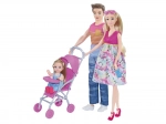 Nėščia lėlė su šeima 30 cm
