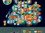Magnetic Building Set 292 Pieces