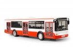 Czech-speaking bus 28 cm, red, pull-back with lights and sounds