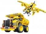 2-in-1 Building Set: Dump Truck and Airplane 37 cm