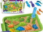 Woopie kinetic sand 1.5 kg XXL Zoo Safari with table and molds