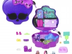 Polly Pocket kompaktiškas Monster High kaukolė su riedlenčių parku ir mokykla