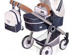 Foldable 3-in-1 doll stroller with backpack top collection 70 cm