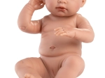 Llorens New Born mergaitė – realistiška lėlė su visu vinilo kūnu 43 cm