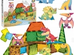 Magnetic Building Set 7.5 cm Dinosaurs 30 pcs WOOPIE
