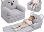 Išskleidžiama vaikiška kėdutė 2in1 Koala, pilka